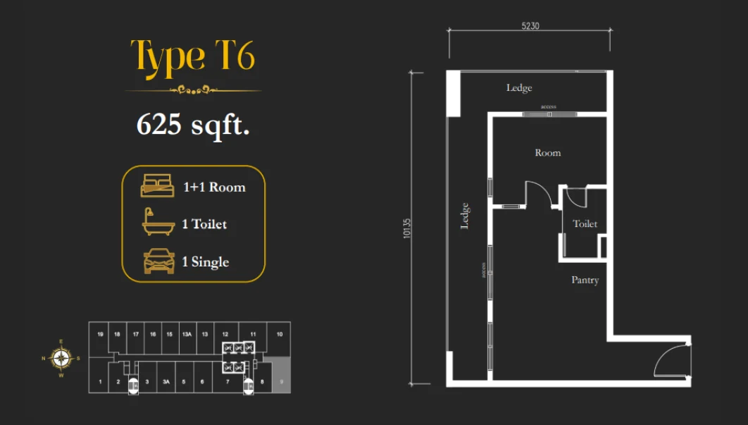 Type T6 Floor Plan