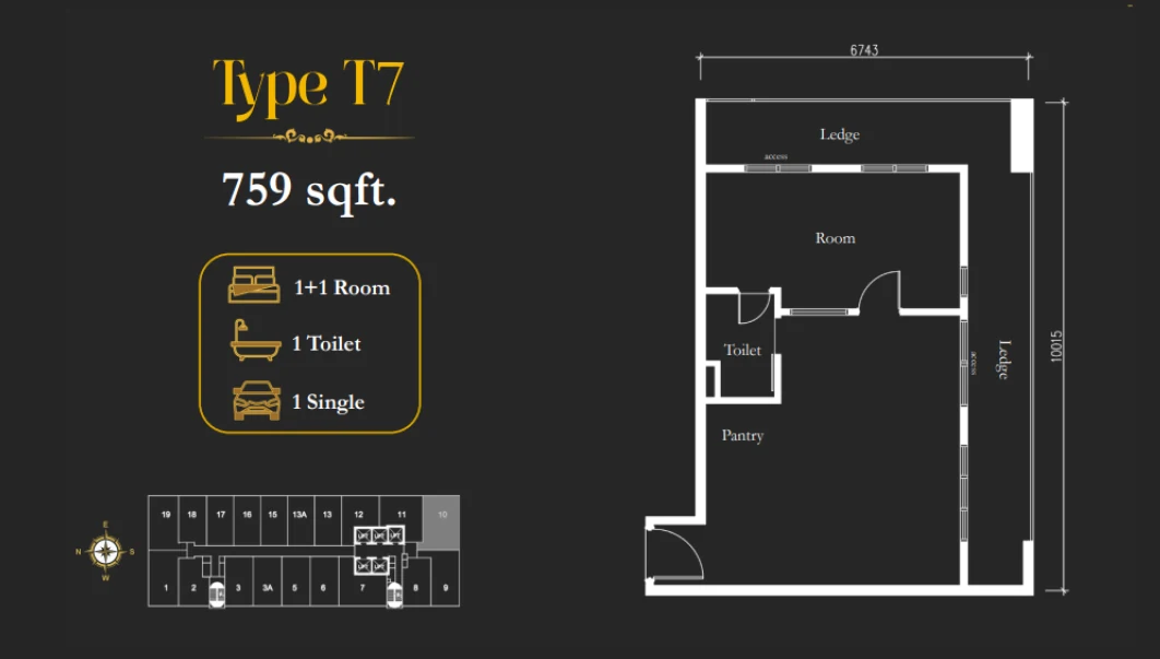 Type T7 Floor Plan