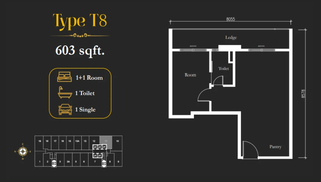 Type T8 Floor Plan