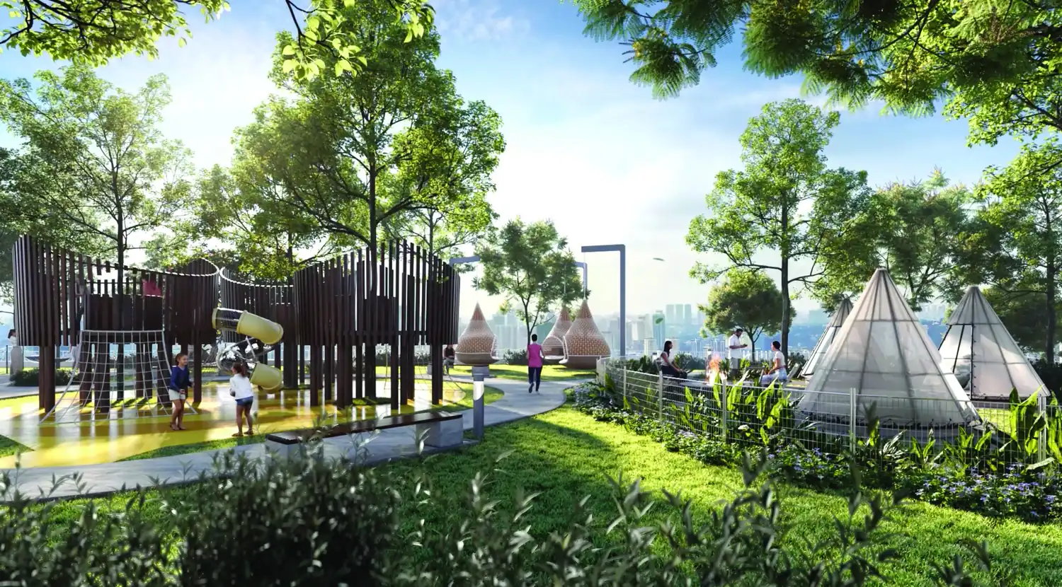 Arunya Residences glamping park and treehouse deck