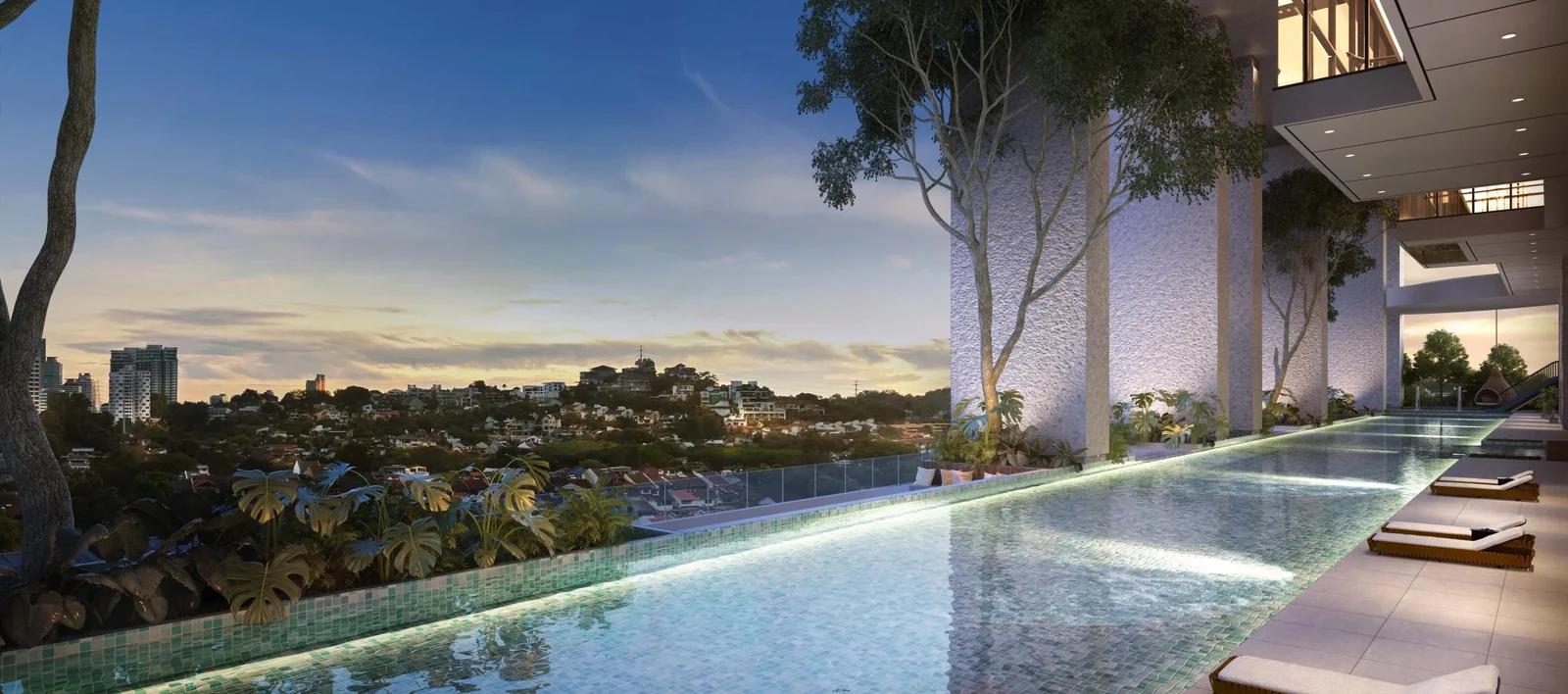 Bangsar Hill Park Aerial View with Pool Deck