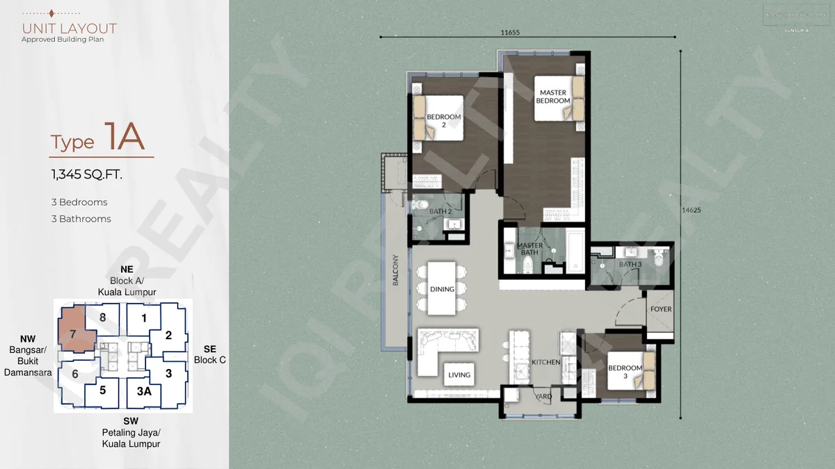 Type 1A Floor Plan