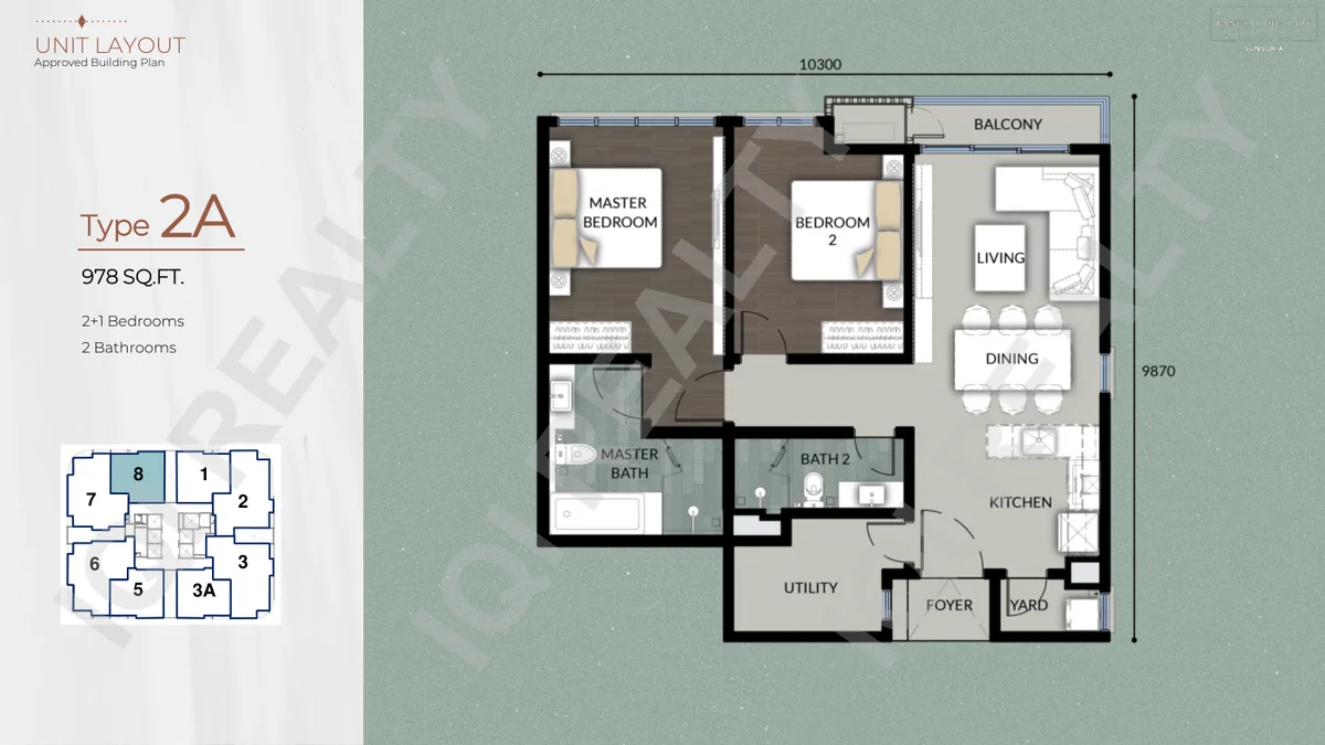 Type 2A Floor Plan