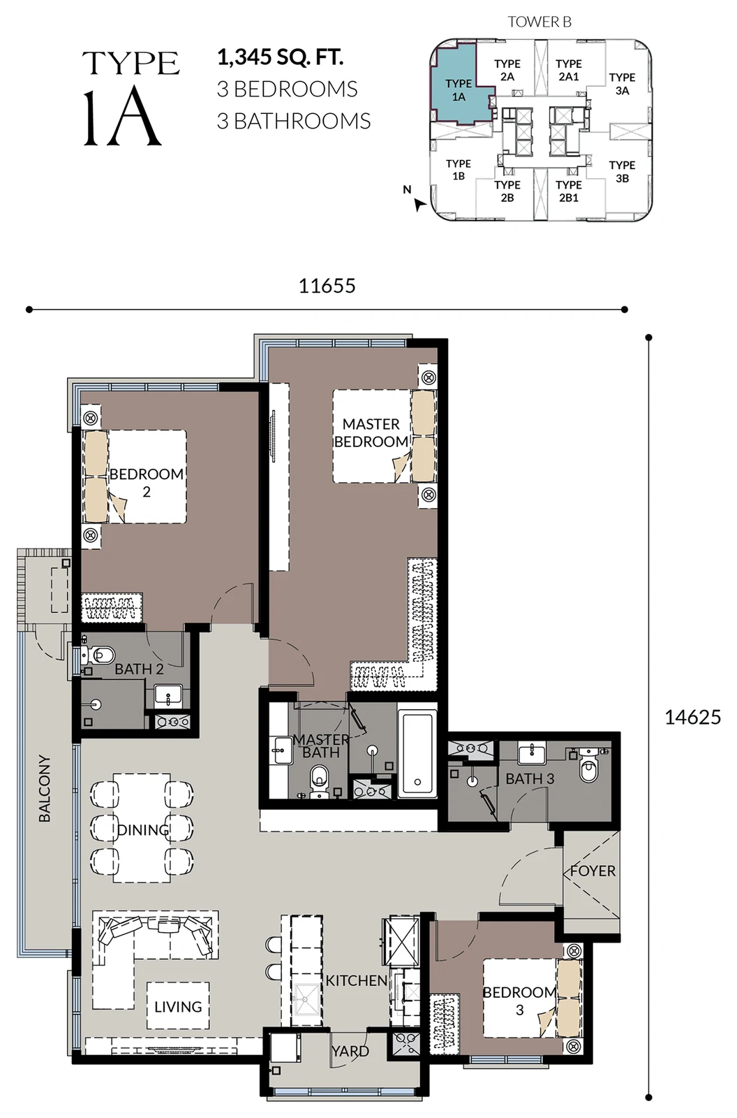 Type 1A Floor Plan