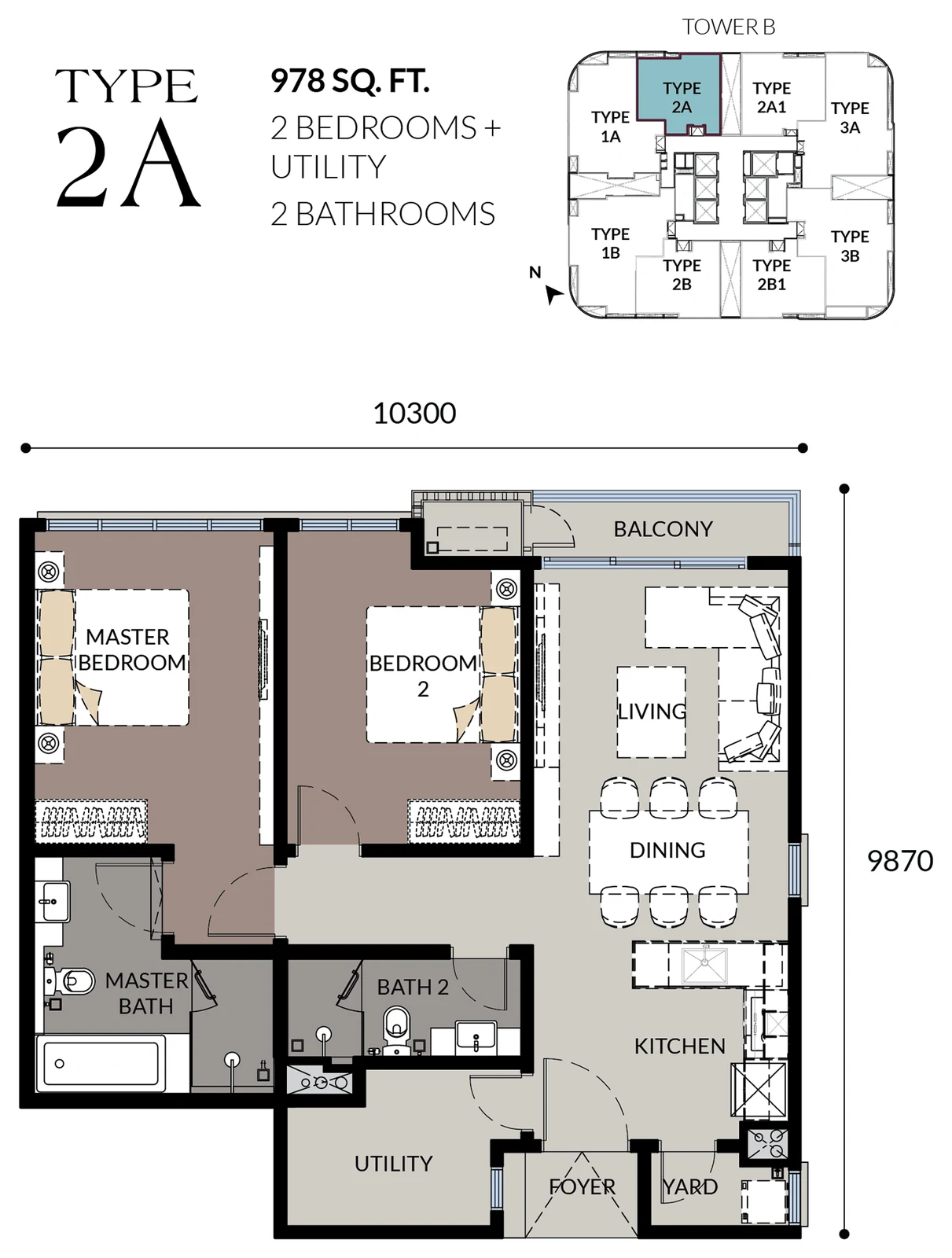 Type 2A Floor Plan