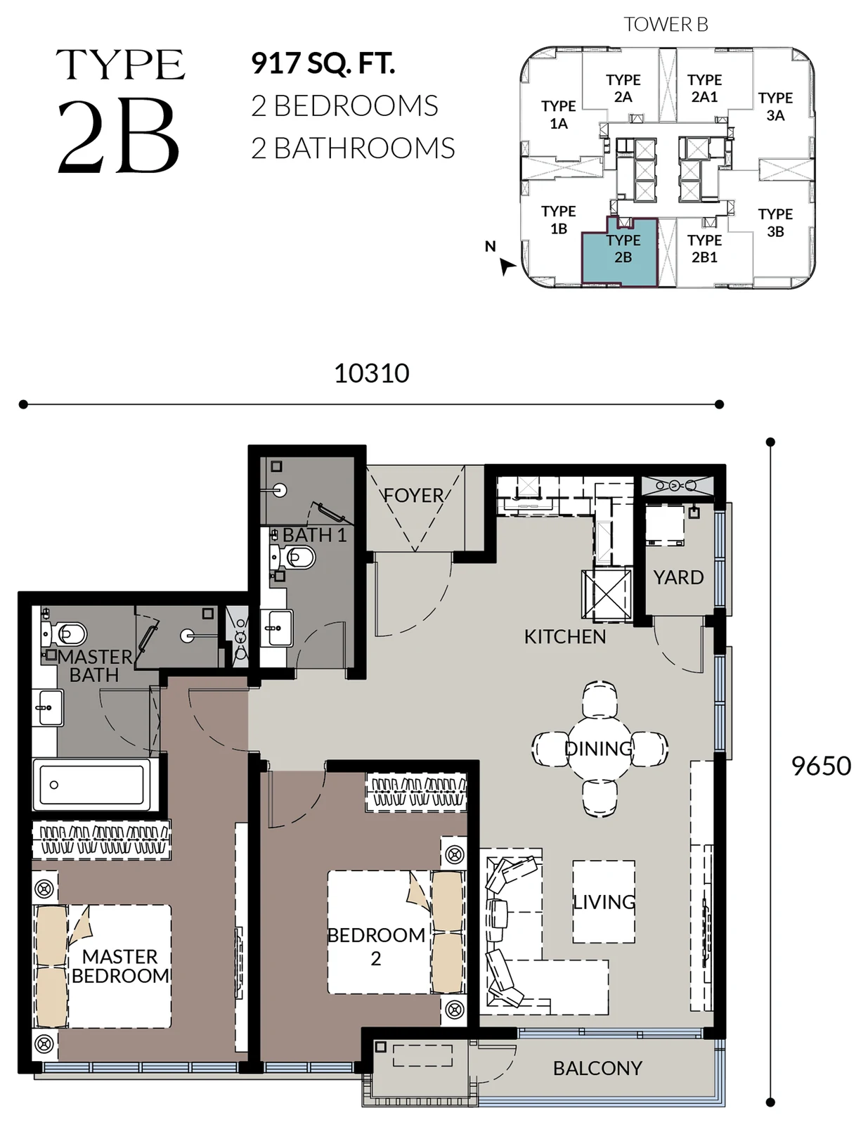 Type 2B Floor Plan