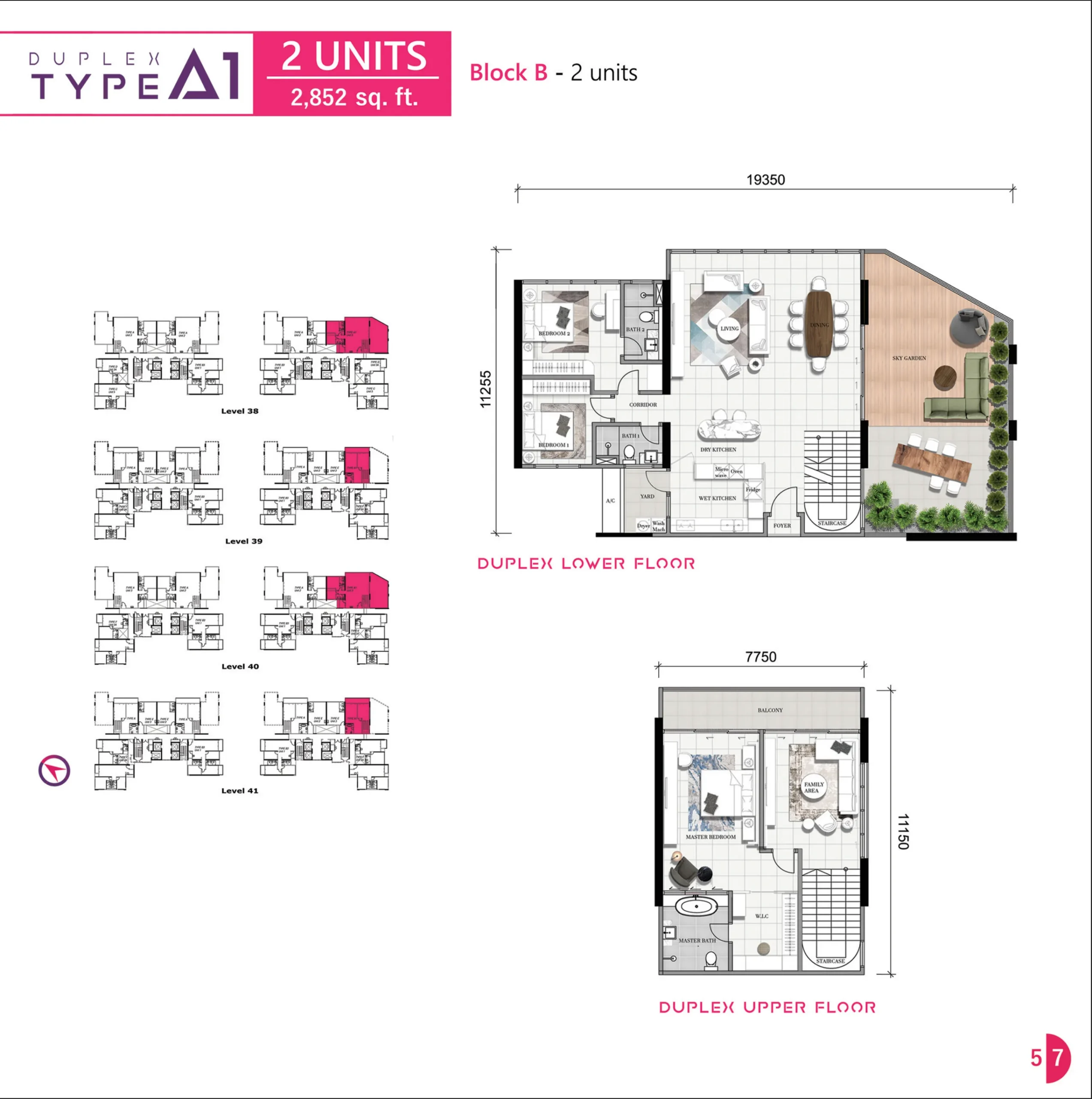 Type A1 — 2852 sqft