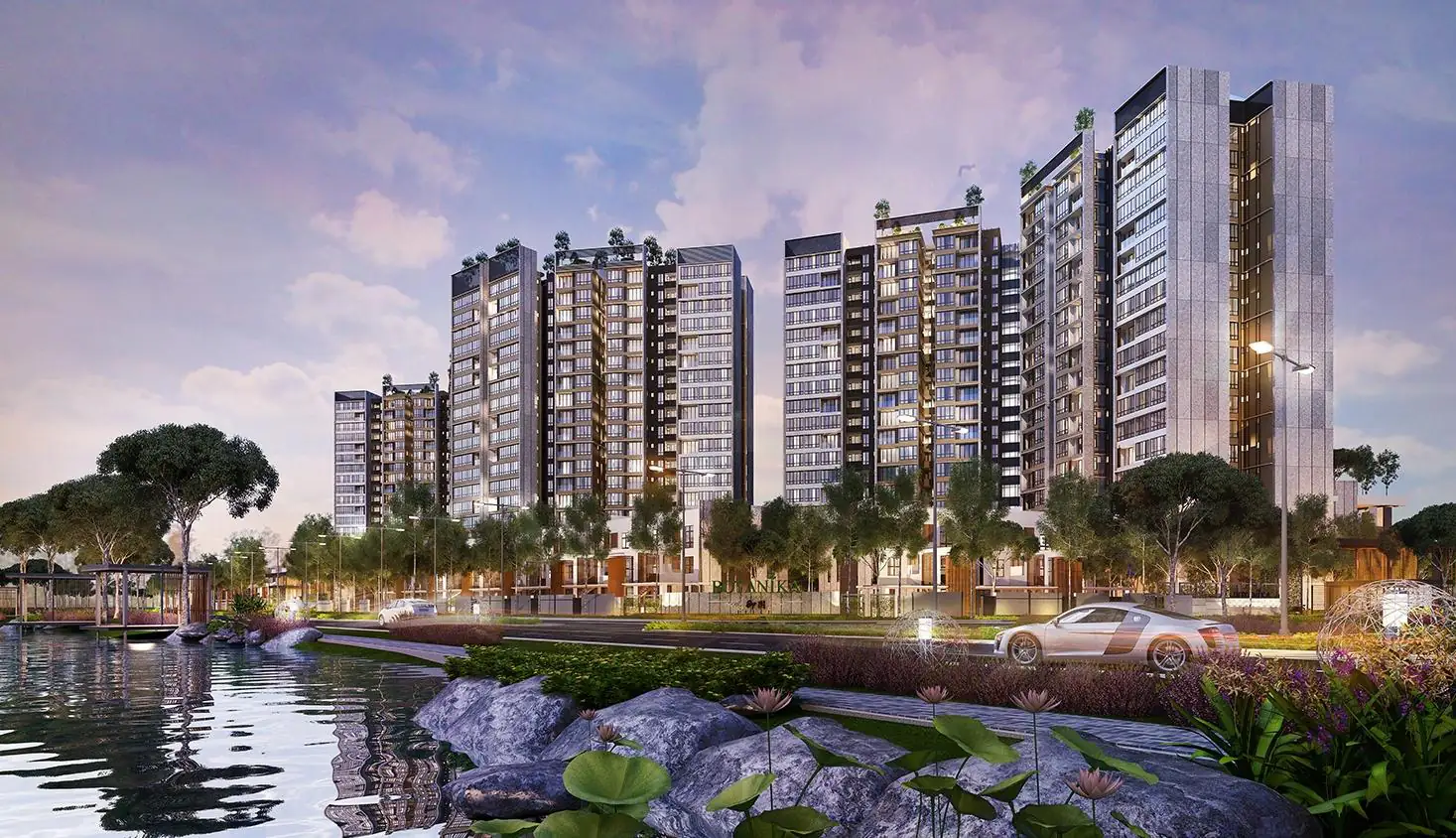 Botanika riverfront view Tebrau Coast Johor Bahru