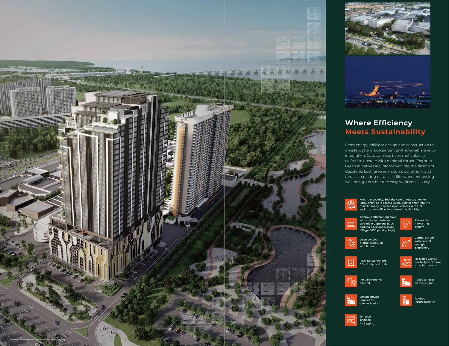 capstone corporate suites towers artist impression