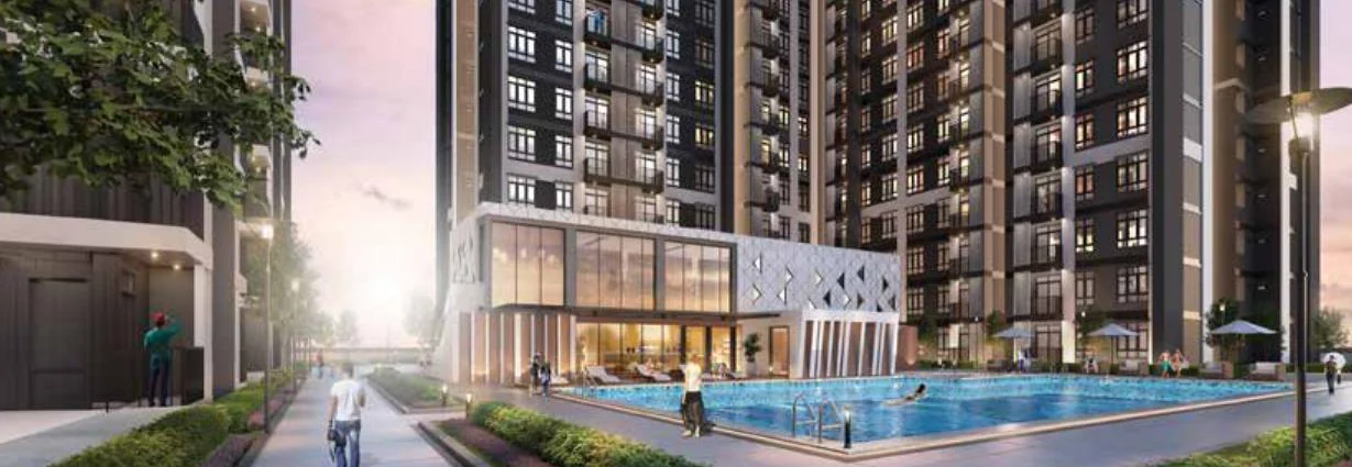 Ceros Residences swimming pool on the Level 8 facilities floor