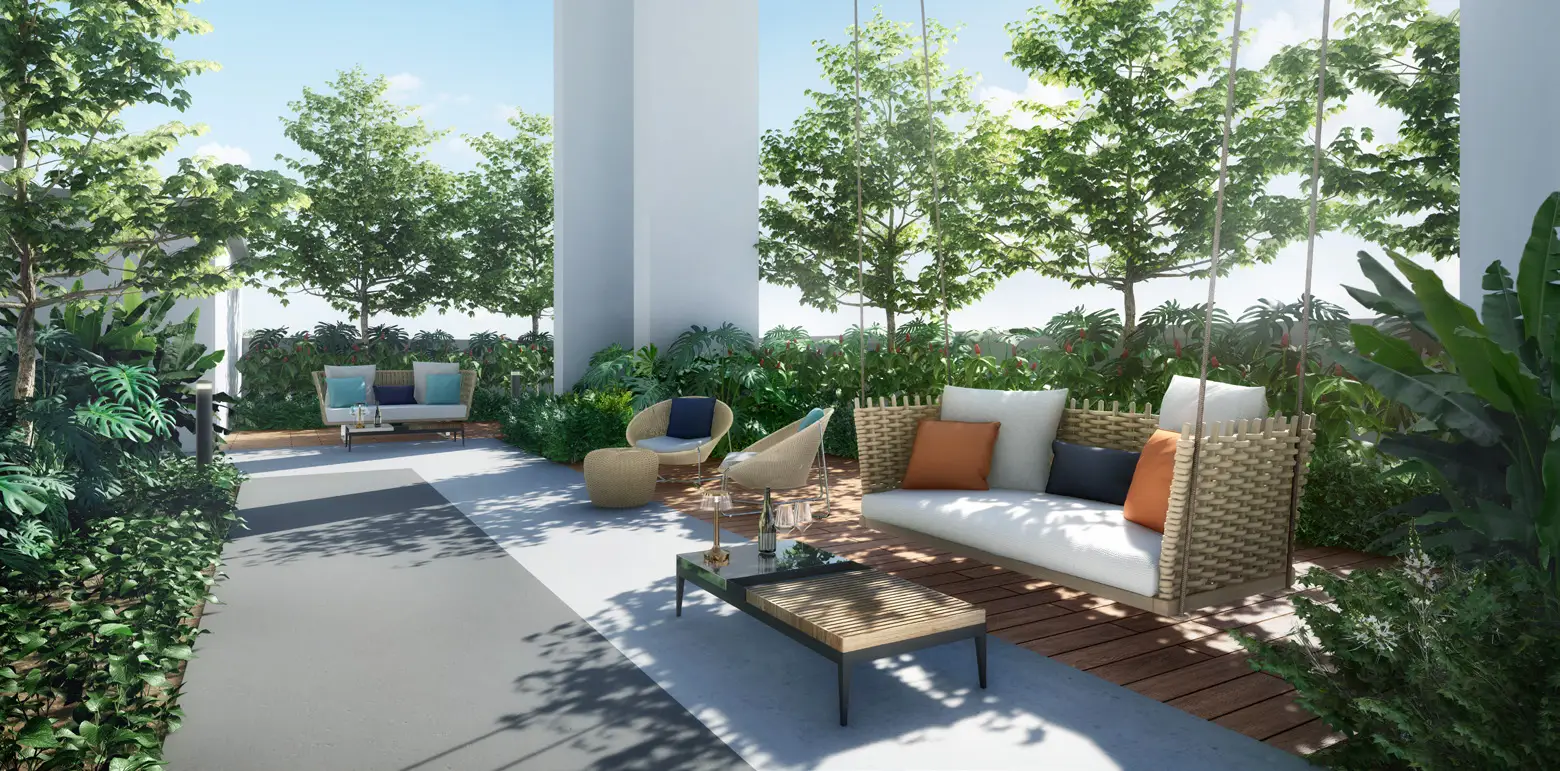 Danau Puchong landscaped entrance drive