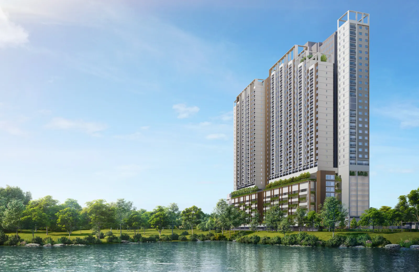 Danau Puchong lakeside view of the development