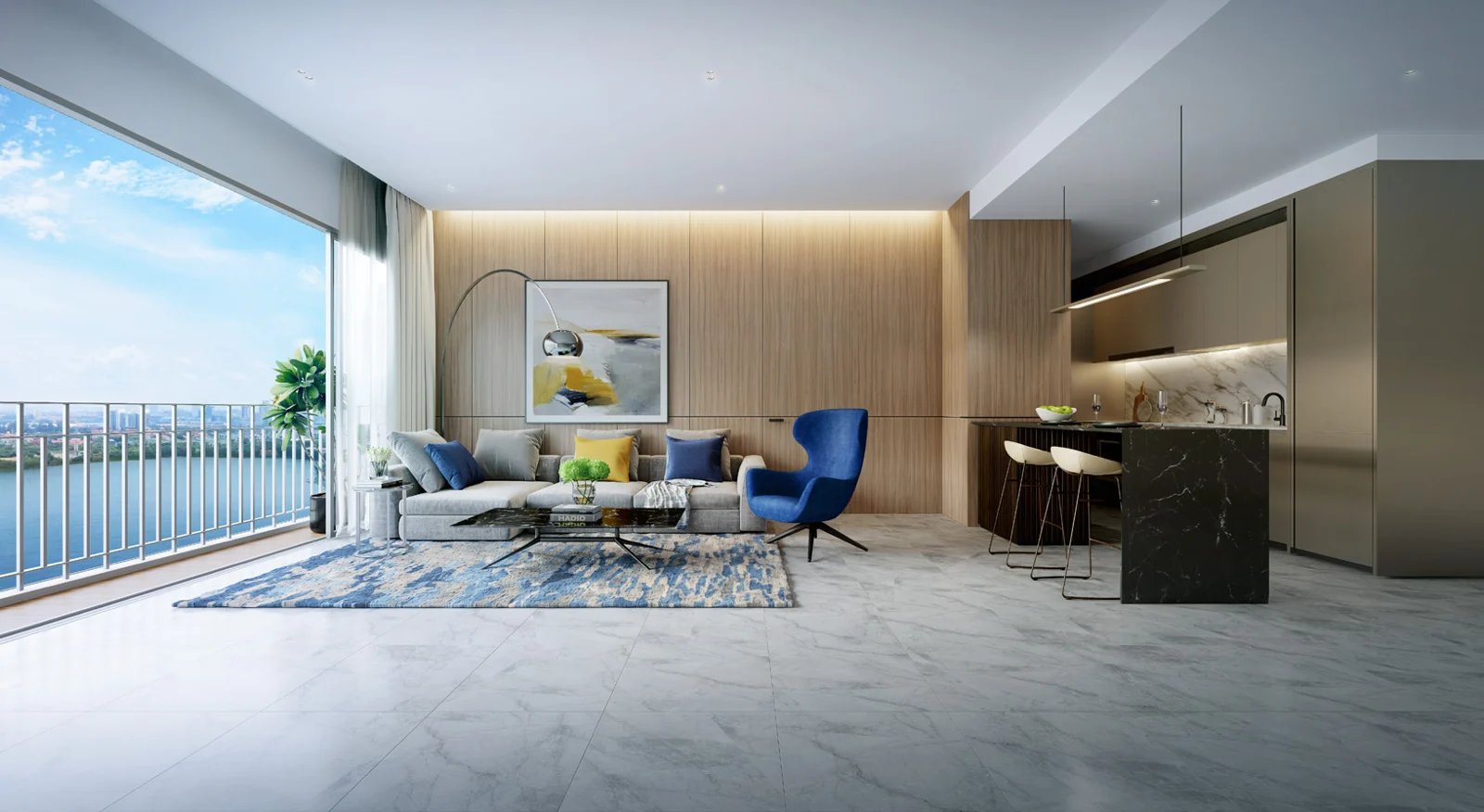 Danau Puchong living and dining interior