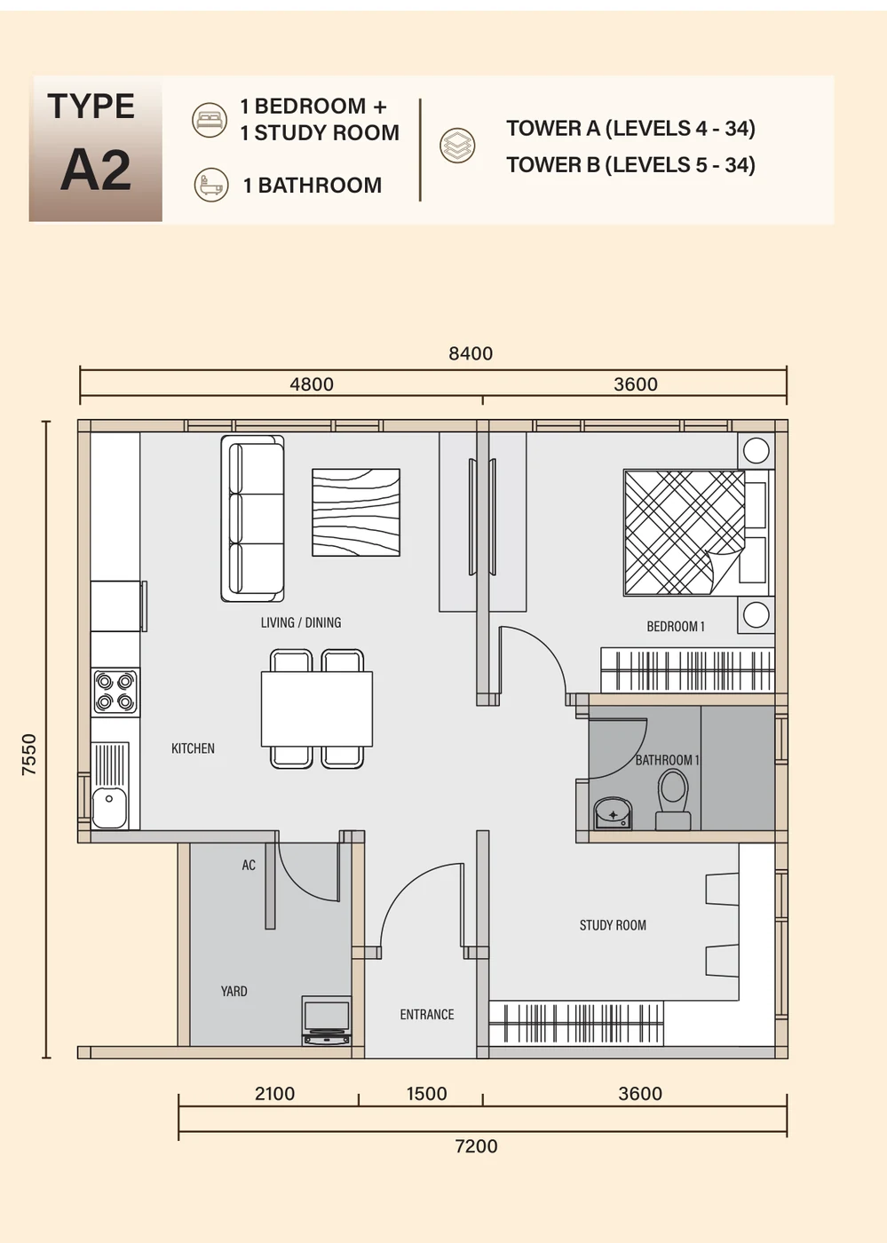 Type A2 Floor Plan