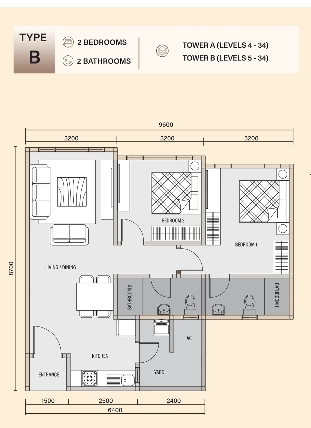 Type B Floor Plan
