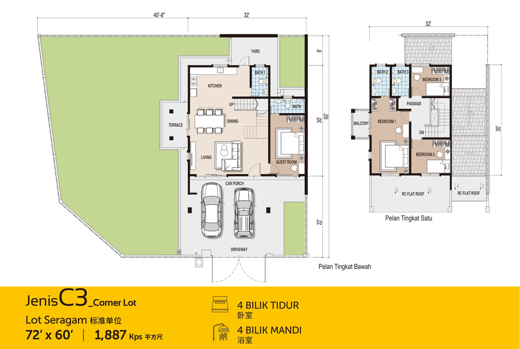 Type C3 — 1,887 sqft