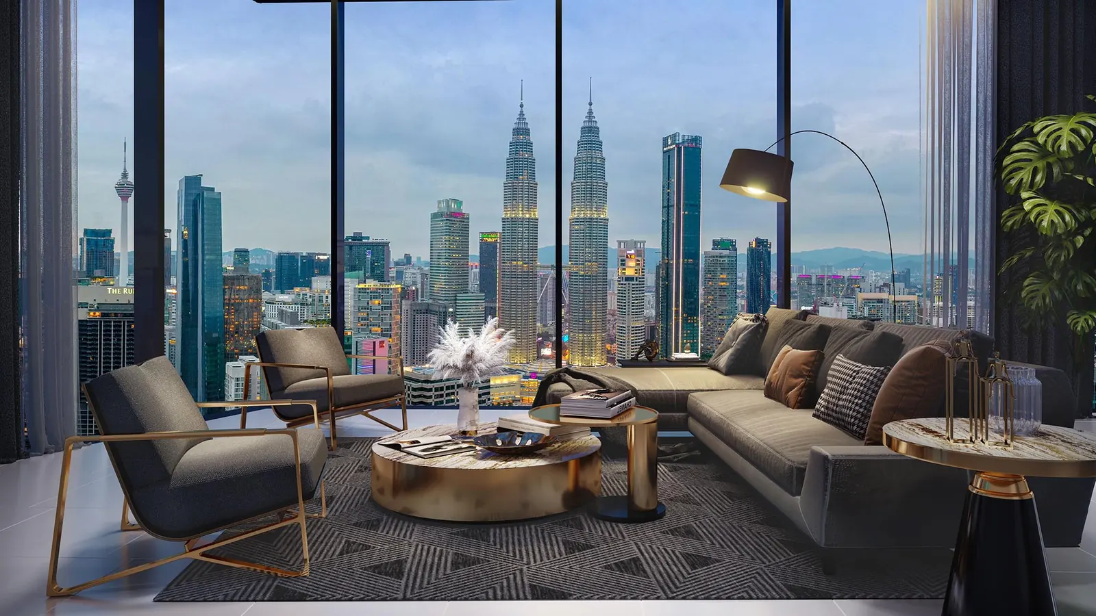 Eaton Residences Interior with KL City View