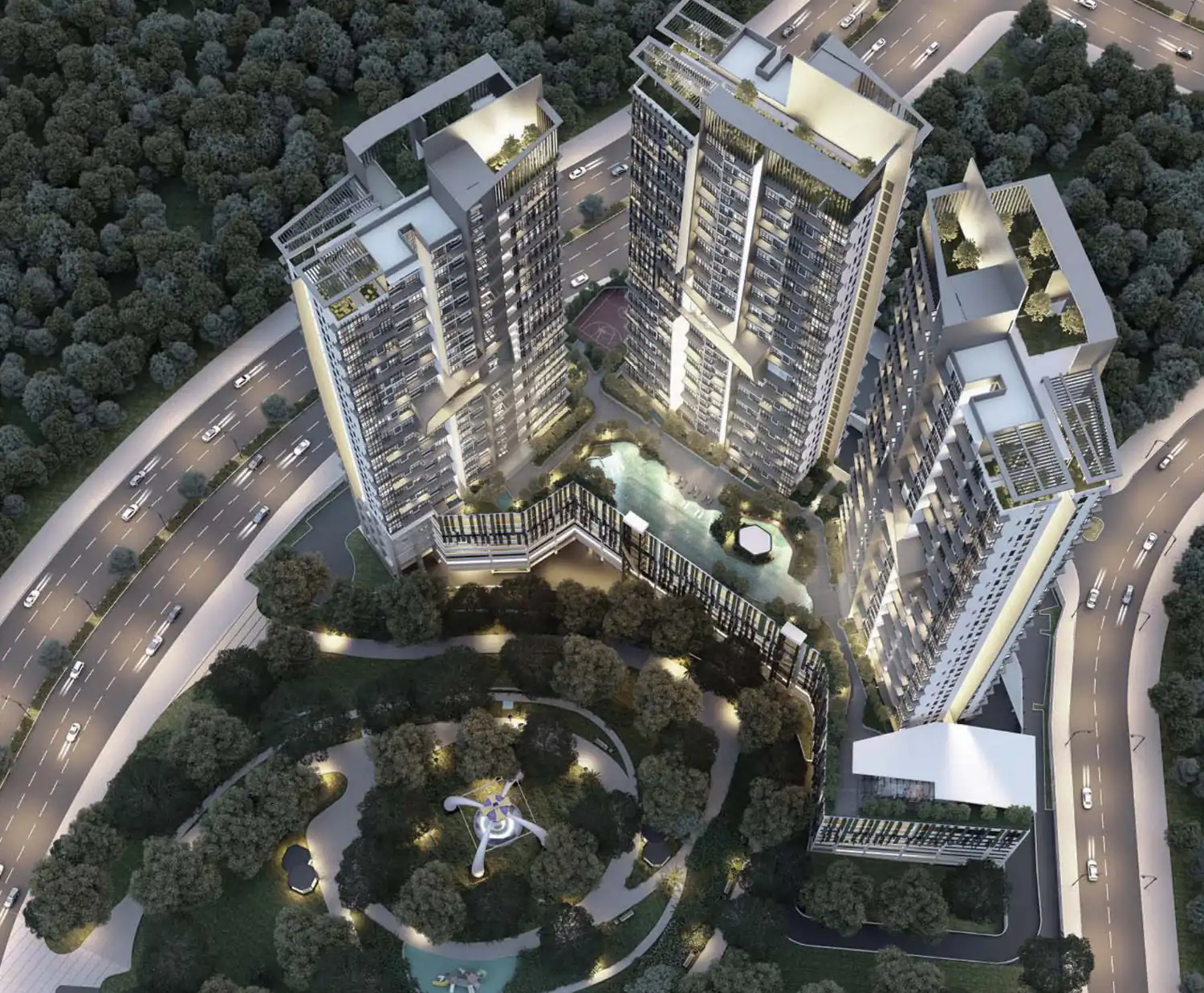 Elysia Park Residence aerial view Medini Iskandar Puteri