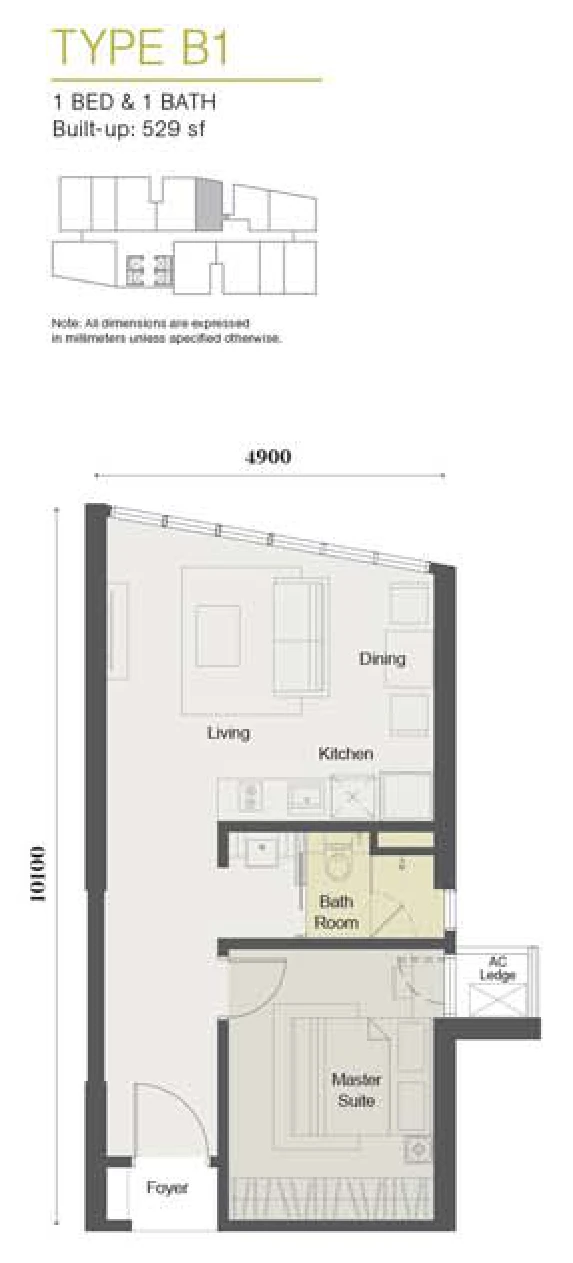 Type B1 Floor Plan