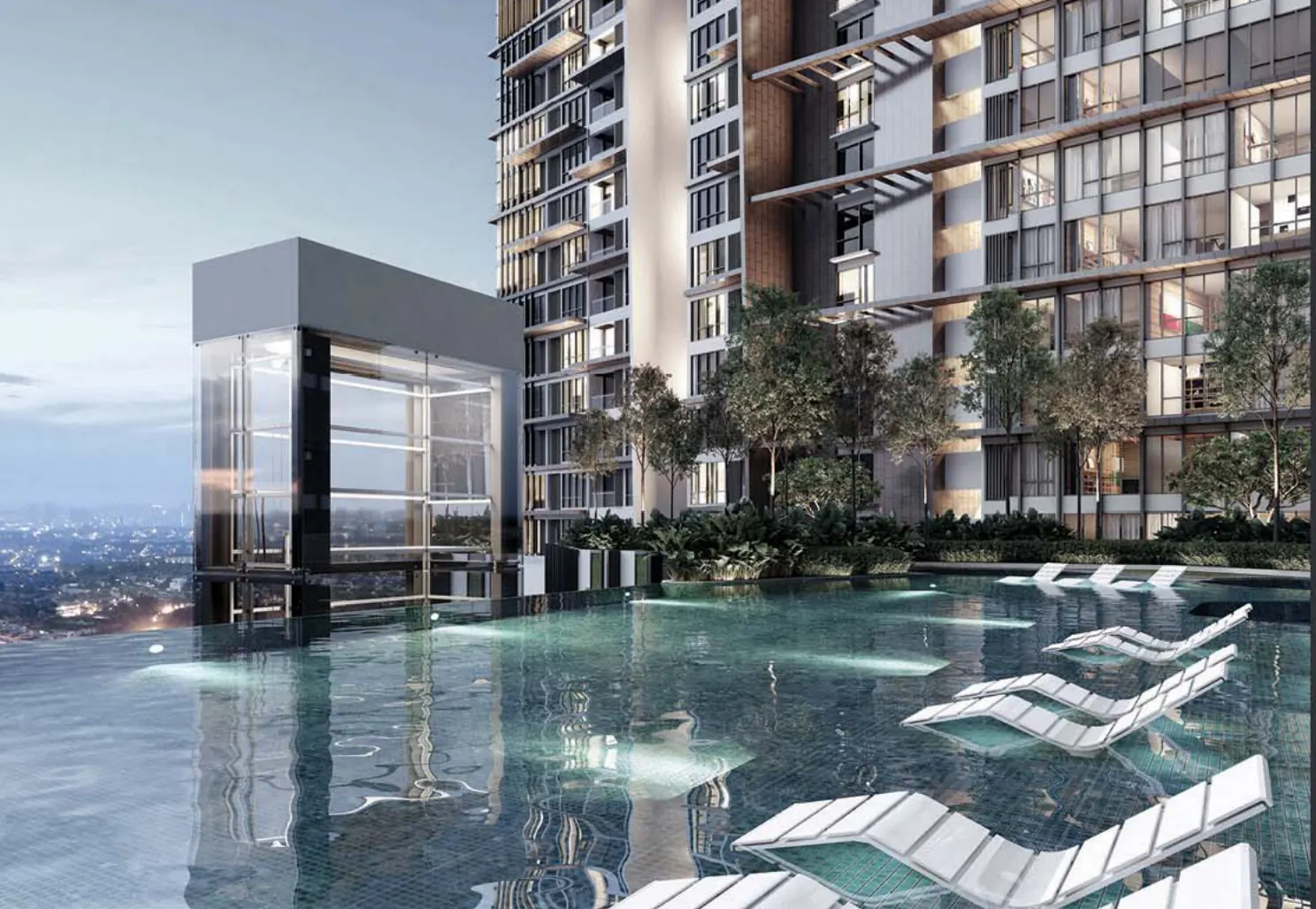 Elysia Park Residence infinity pool