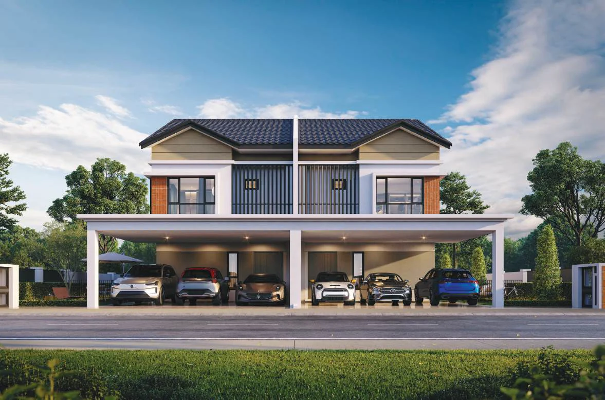 Embun Hills 2-storey cluster semi-D facade