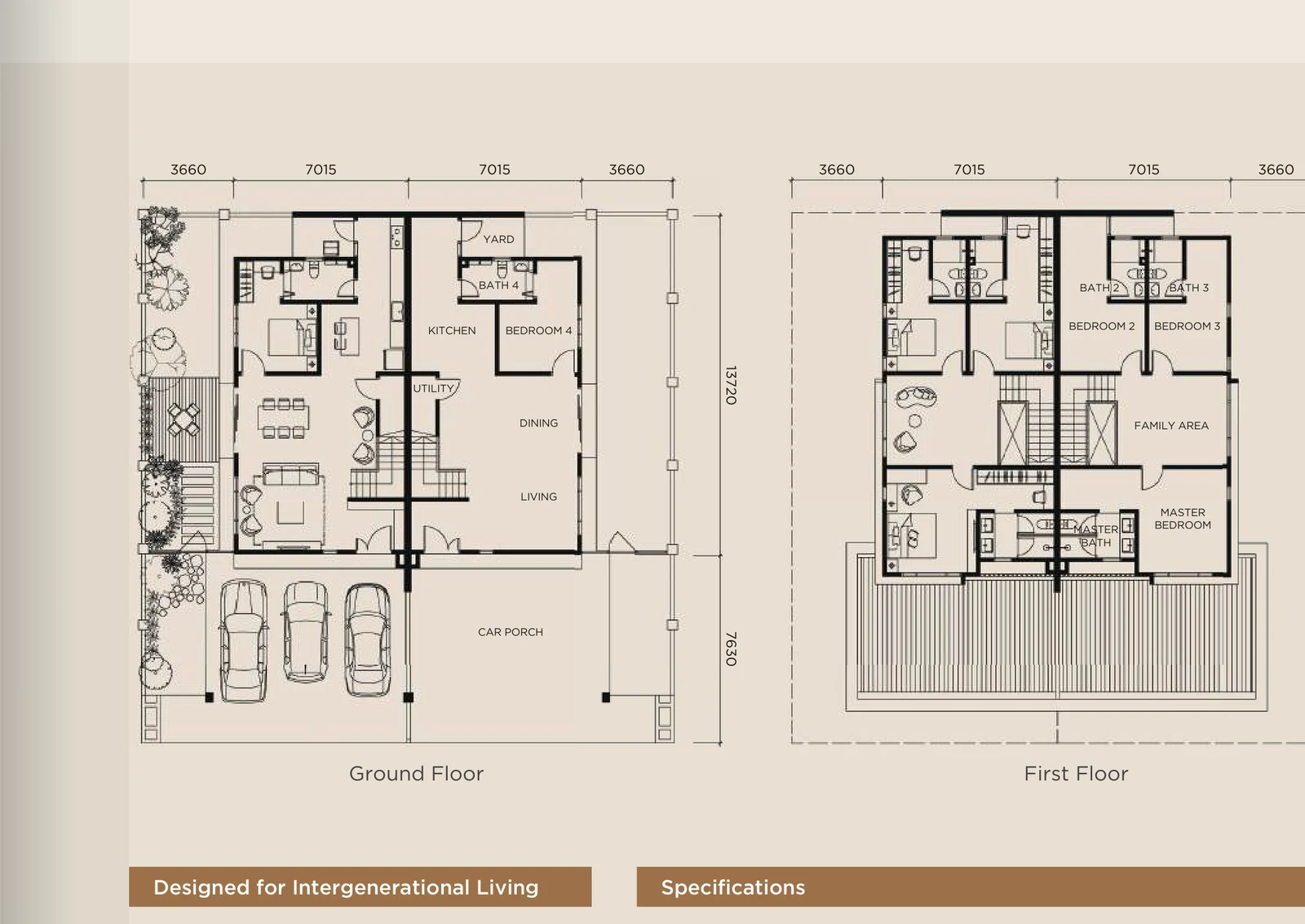Type 2-Storey Cluster Semi-D — 2,509 sqft