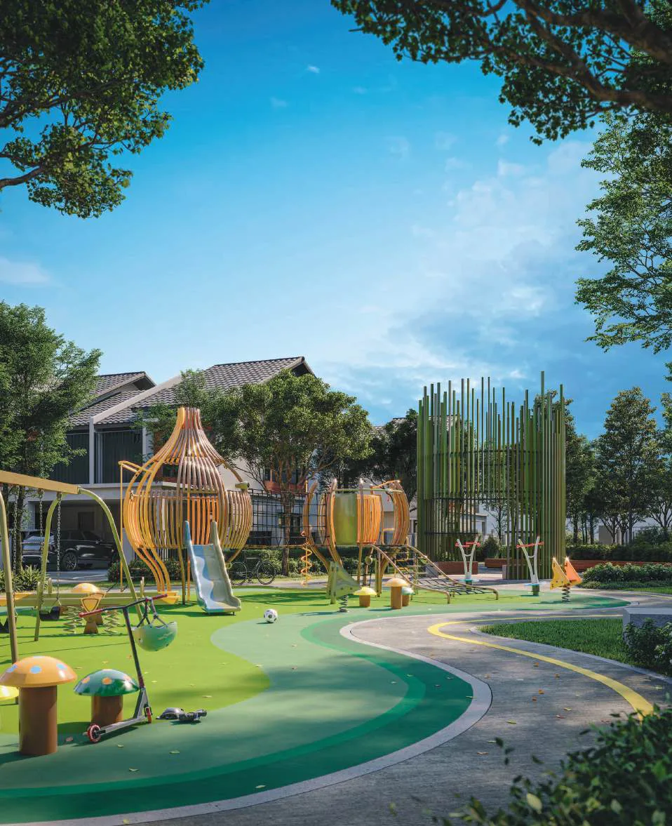 Embun Hills lush parkland with recreational facilities