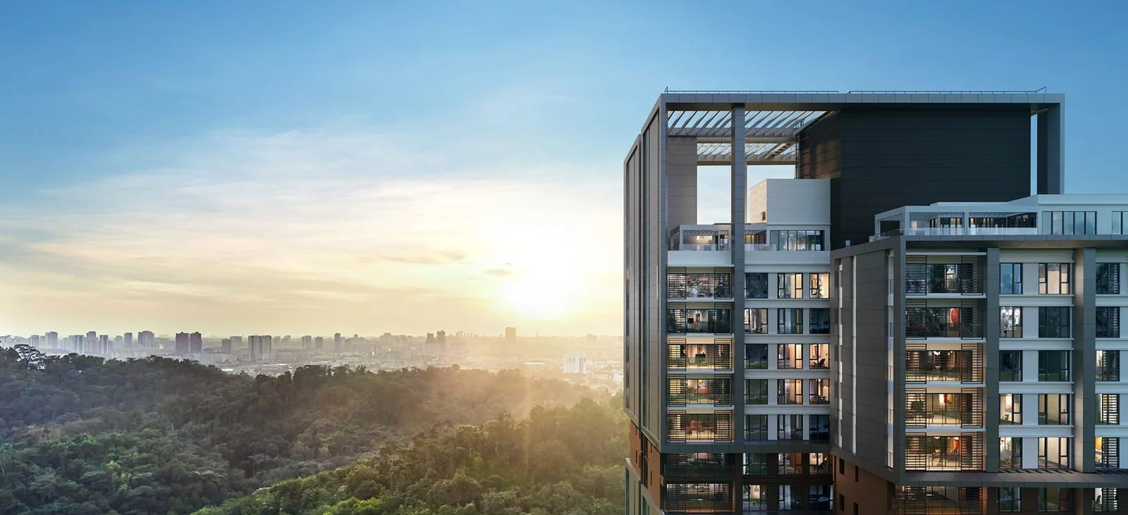 Enlace Suites aerial view artist impression
