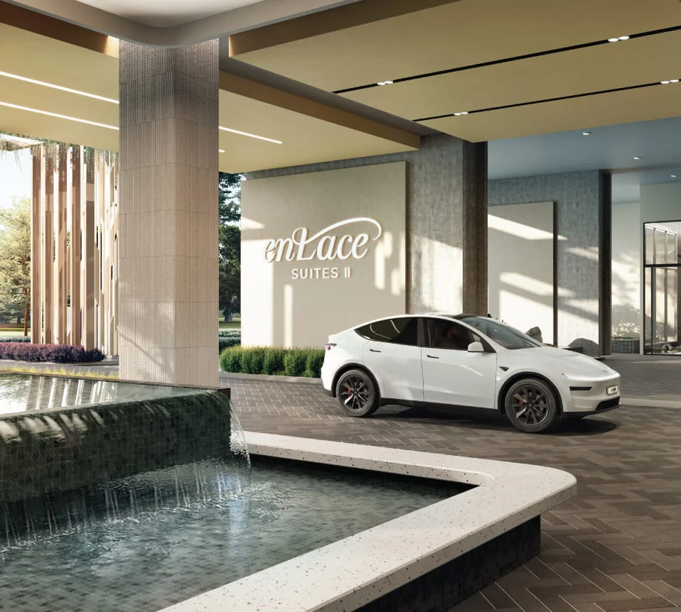 Enlace Suites arrival drop off artist impression