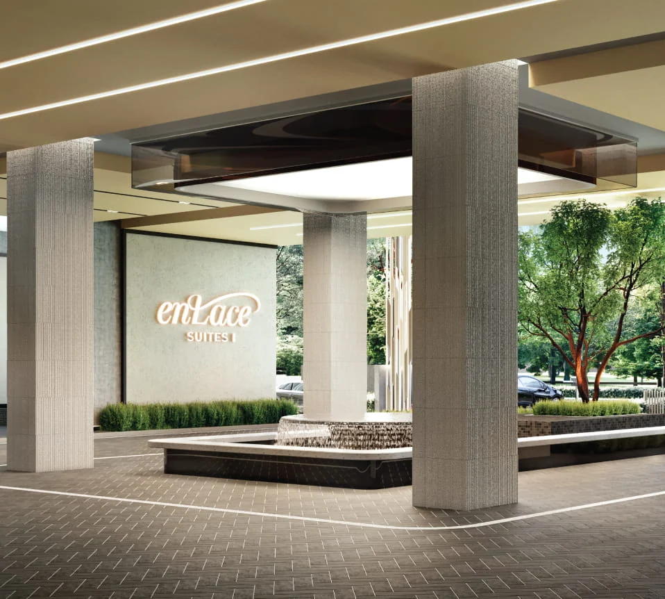 Enlace Suites arrival pavilion artist impression