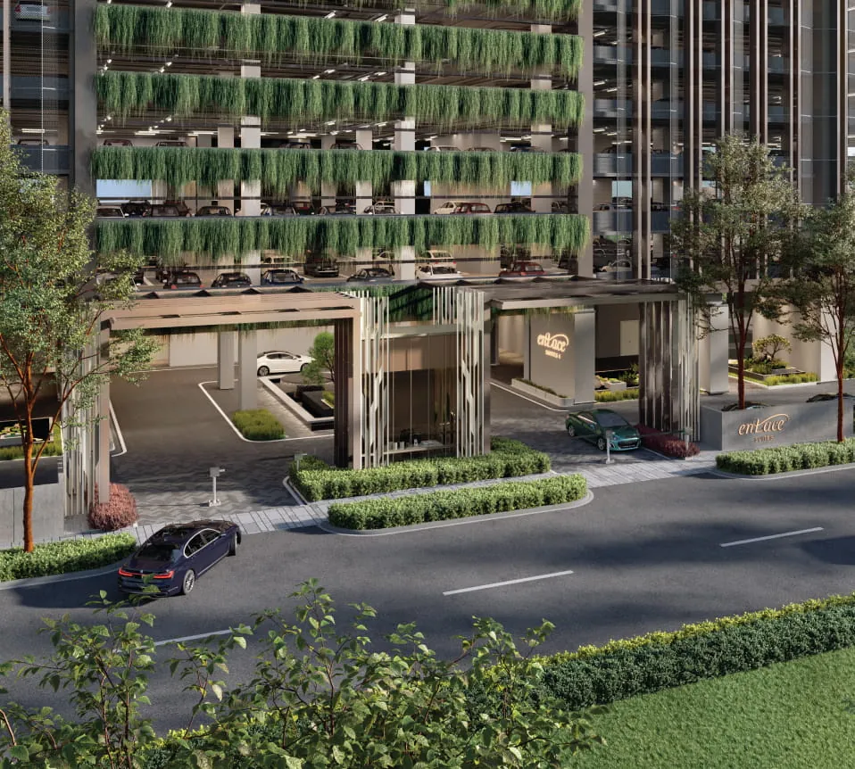 Enlace Suites tower facade artist impression