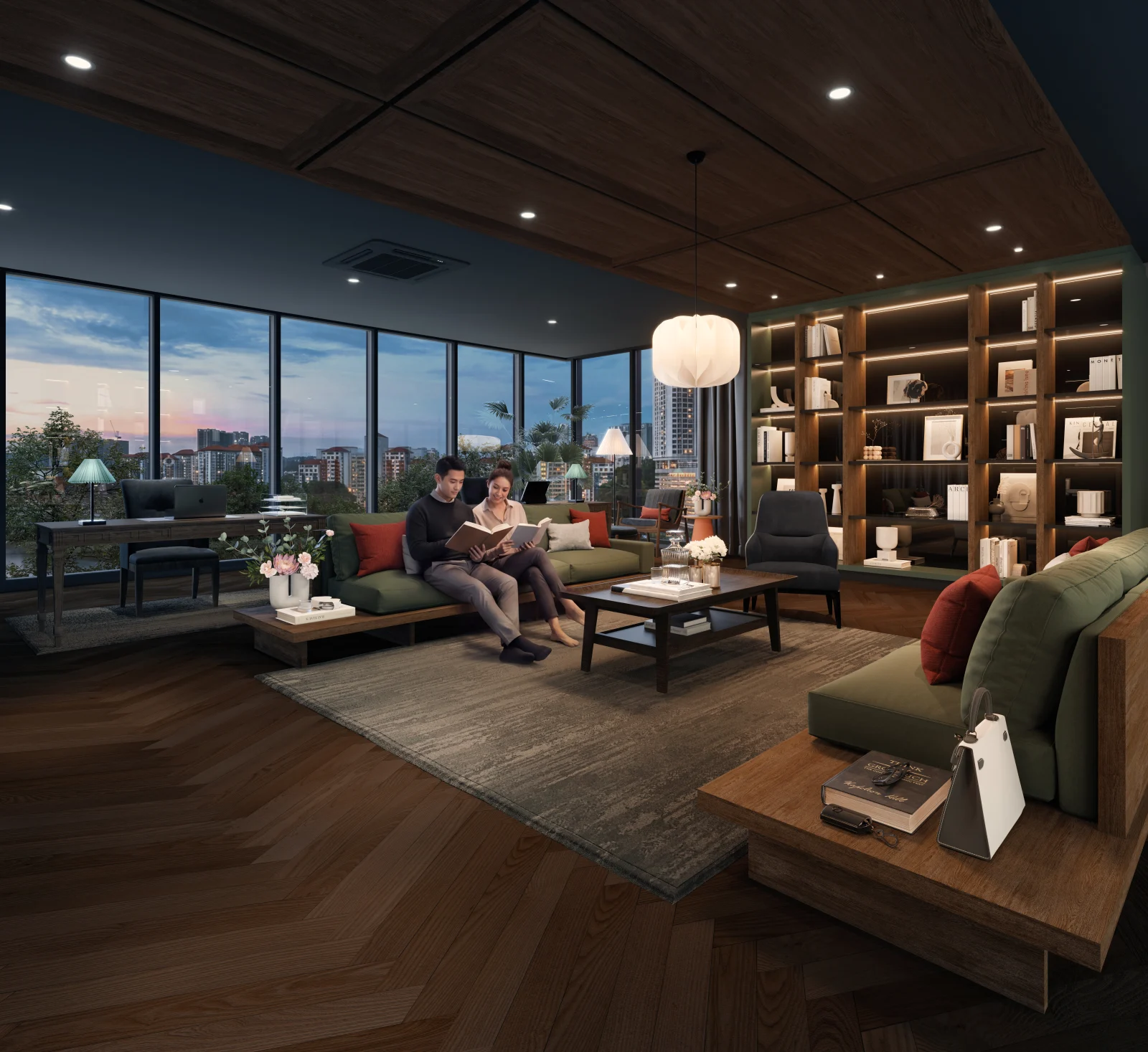 Lunar Seputeh reading lounge artist impression