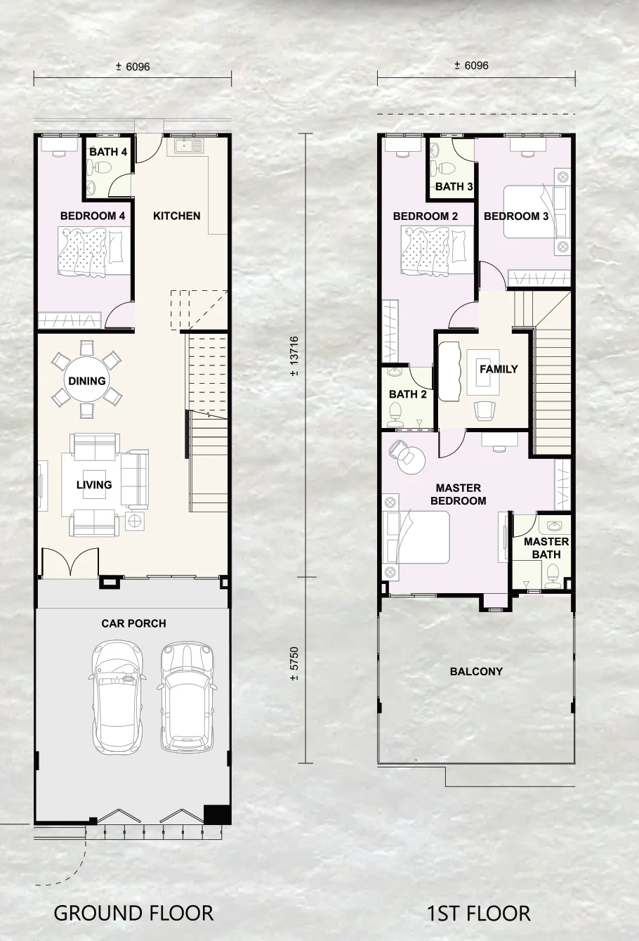 Type 2-Storey Terrace — 1,800 sqft