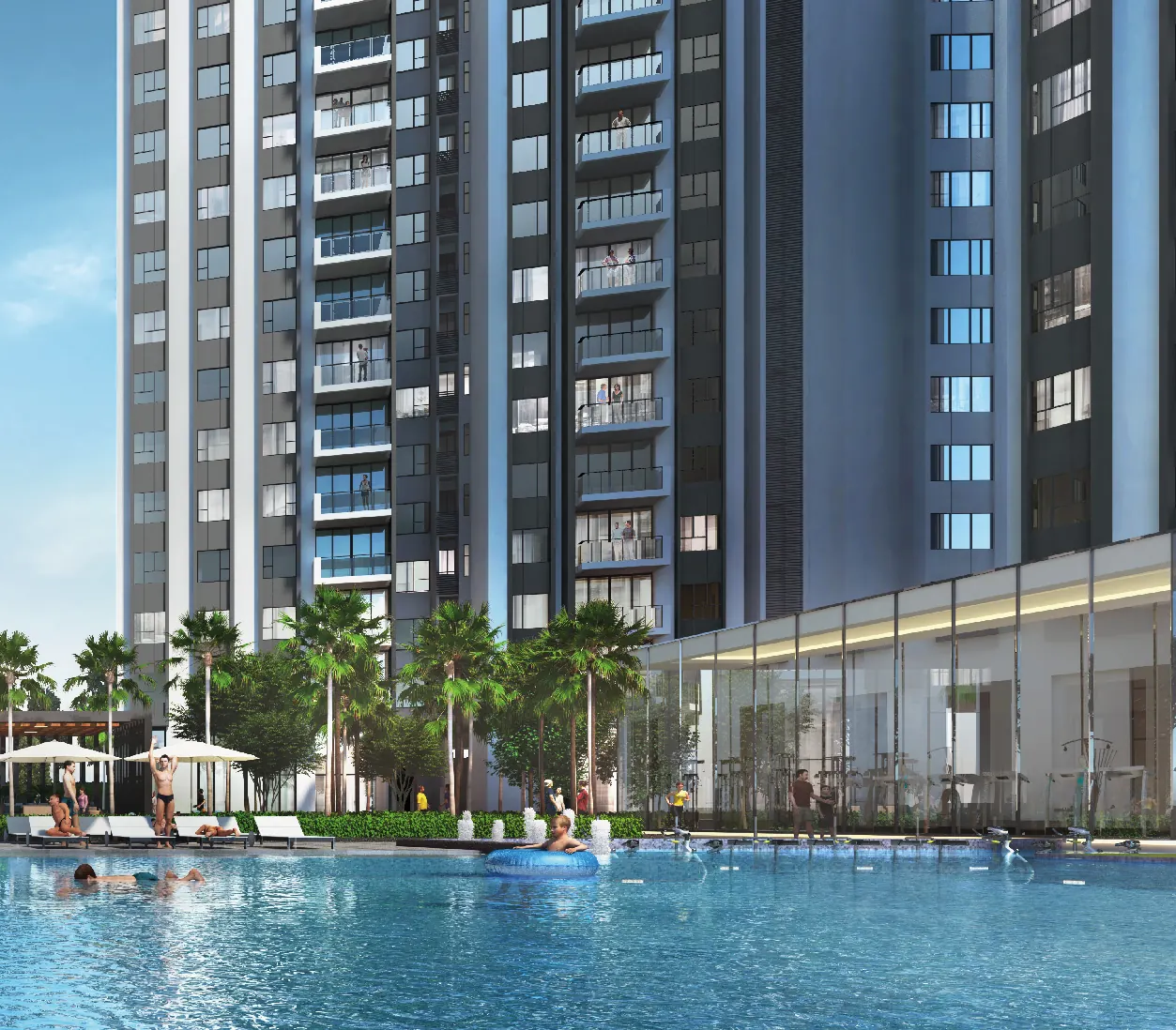 GEM Residences pool towers