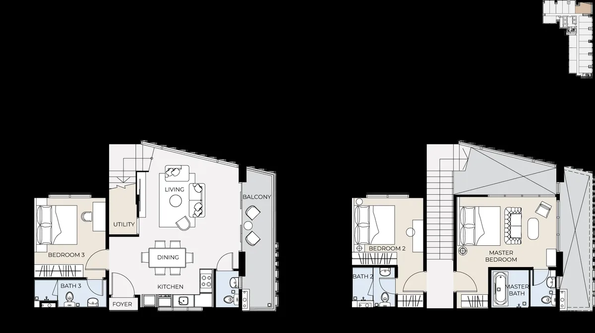 Type Duplex — 1,356 sqft