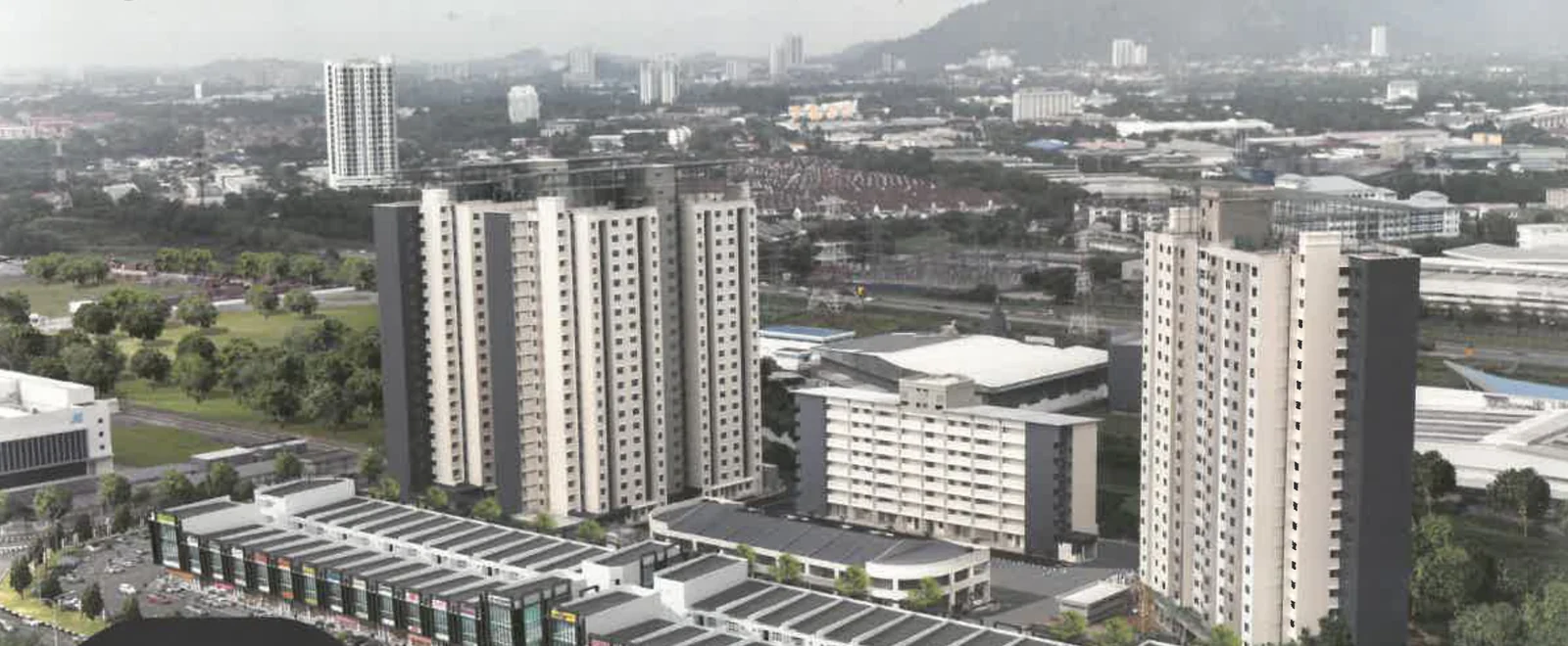 hi world city aerial view artist impression