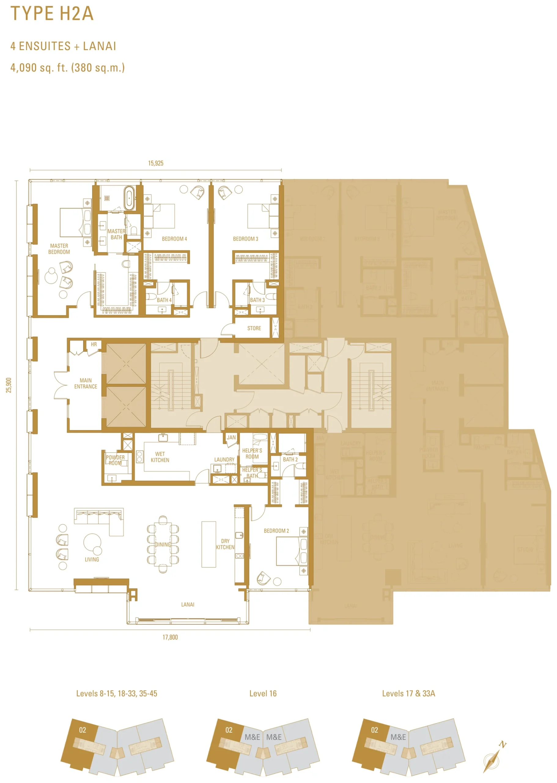 Type H2a Floor Plan