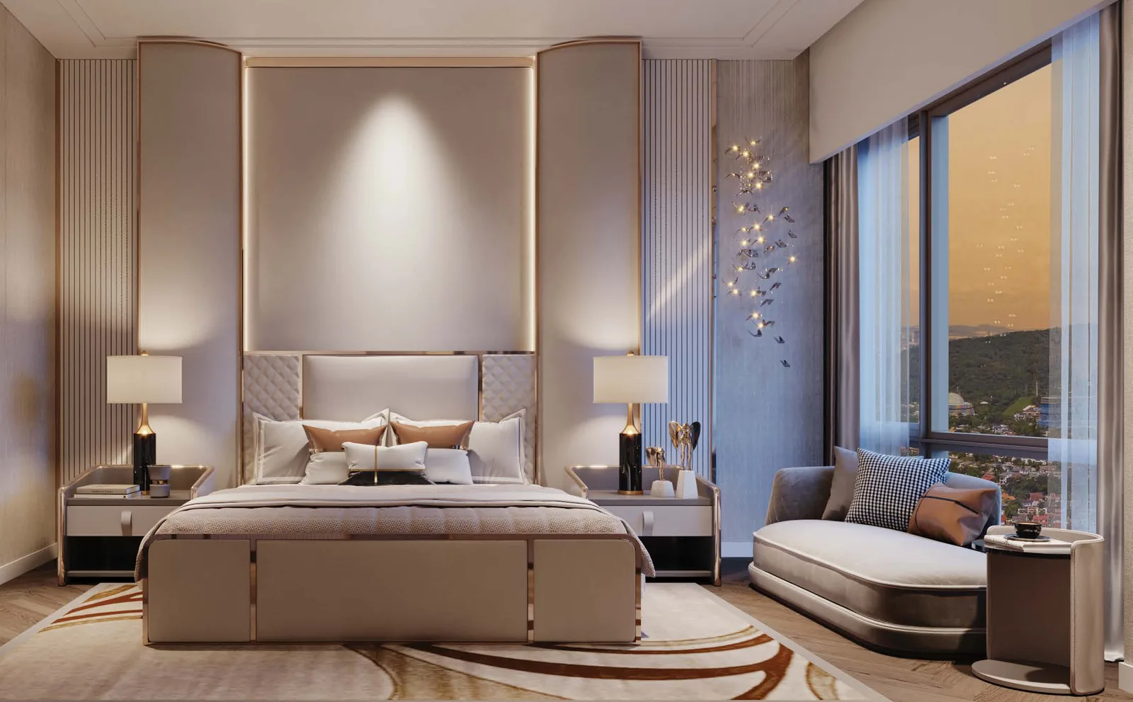 Imperial Residences master bedroom