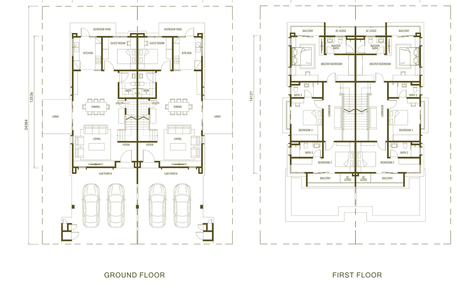 Type Semi-D β 2780 sqft