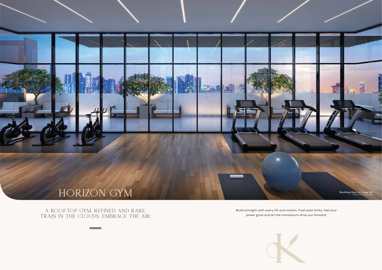 khaya residences rooftop gym artist impression