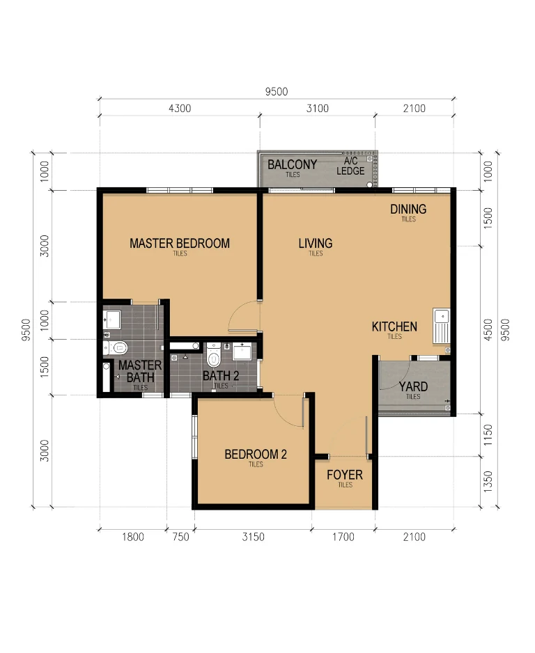 Type B2 Floor Plan