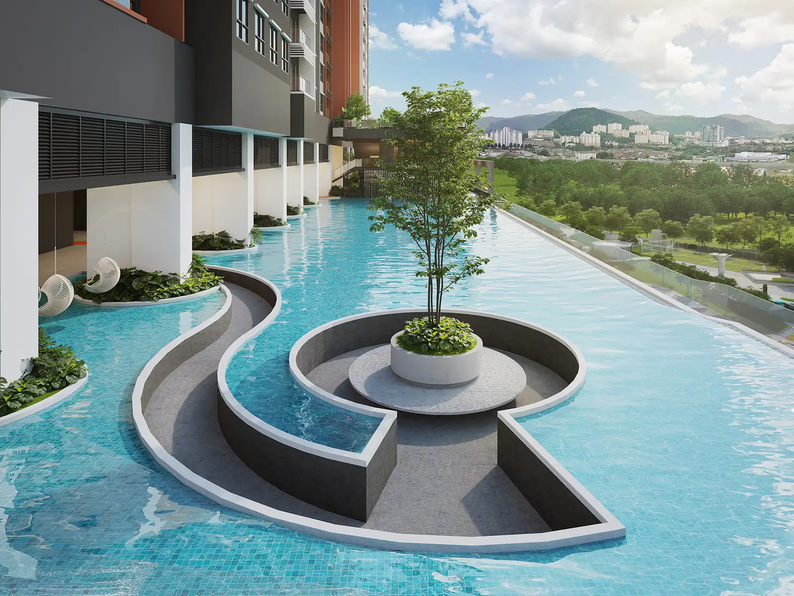 Laverra Residences sunken deck