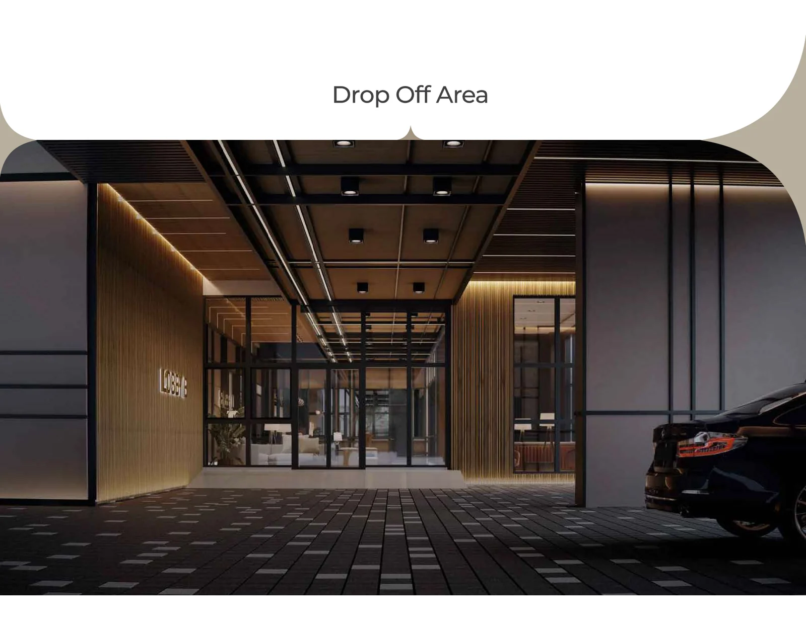 levia residence drop off area artist impression