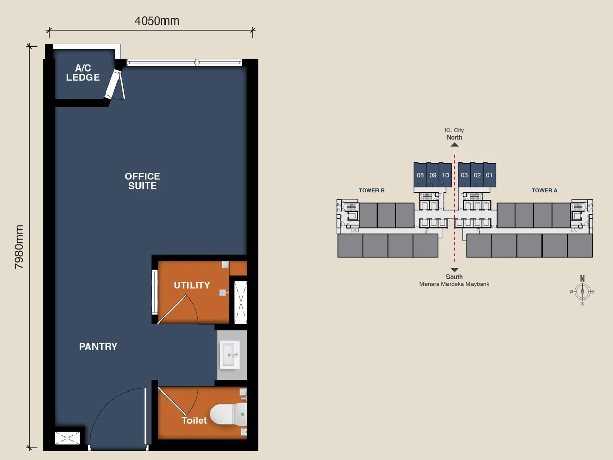 Type A — 323 sqft