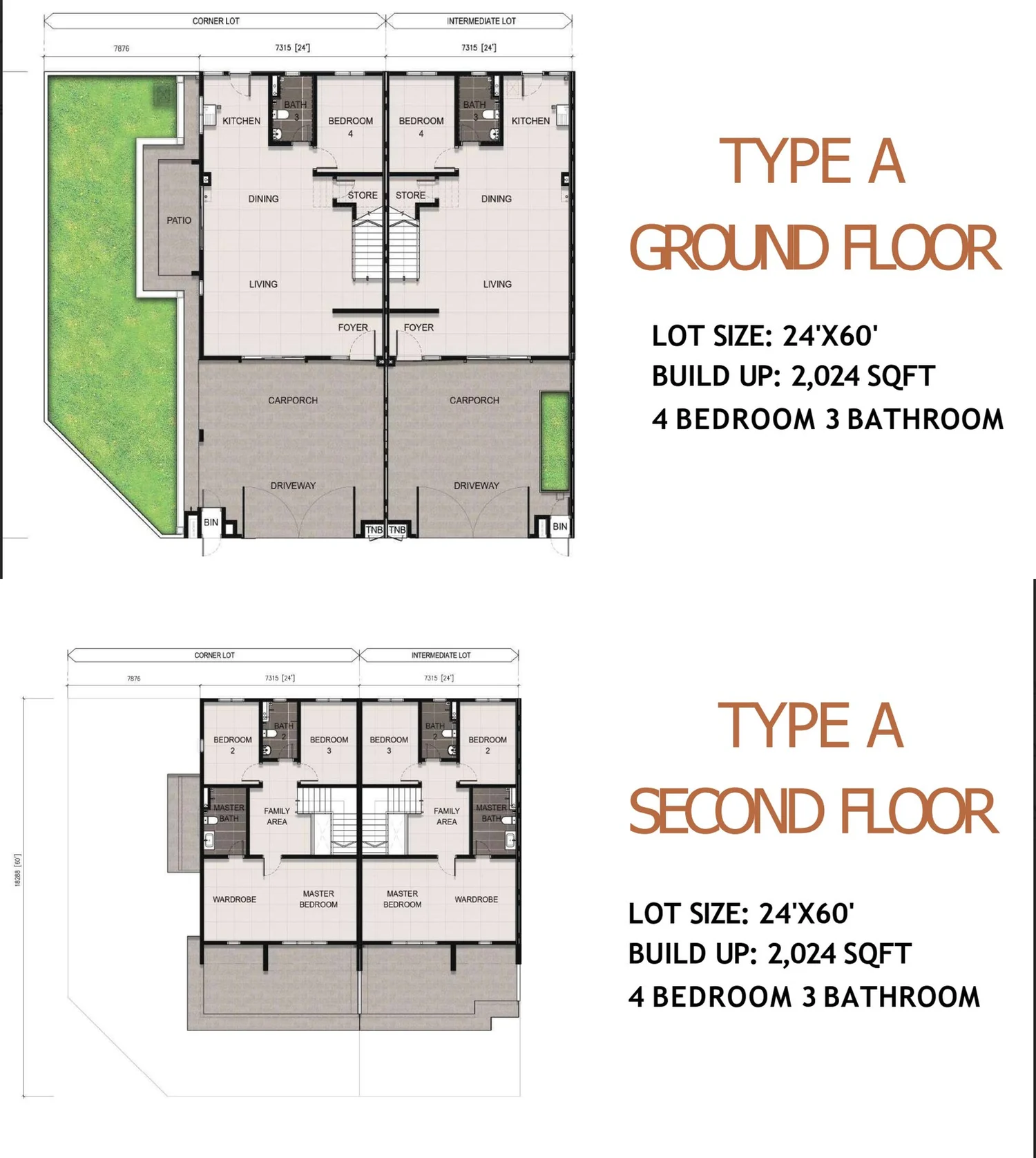 Type A — 2024 sqft
