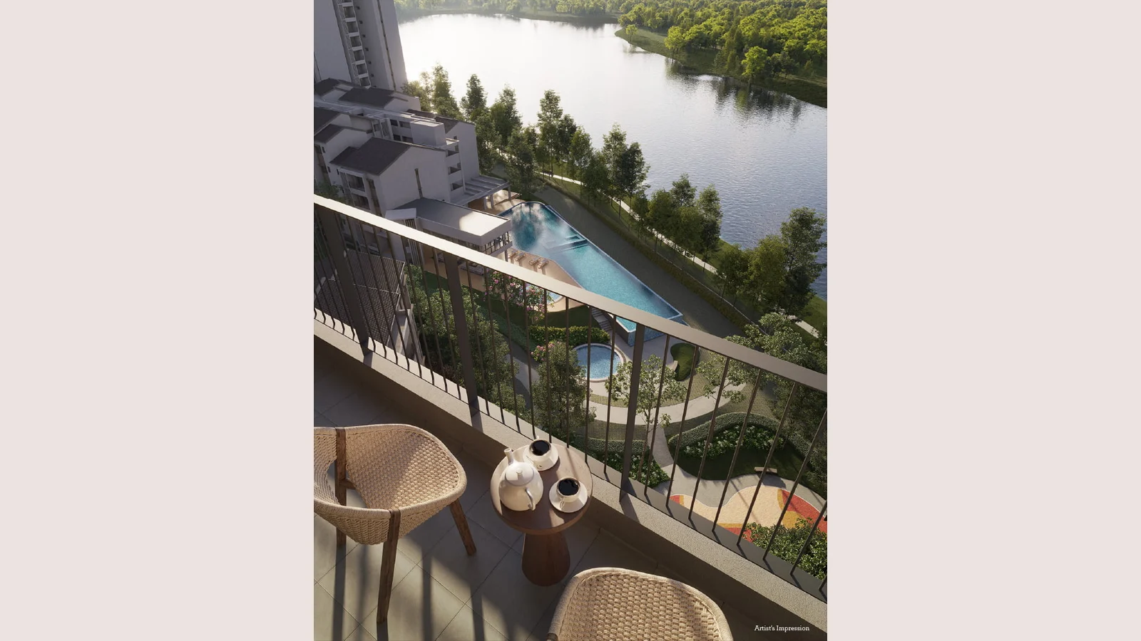 Myra Cove balcony with lake view