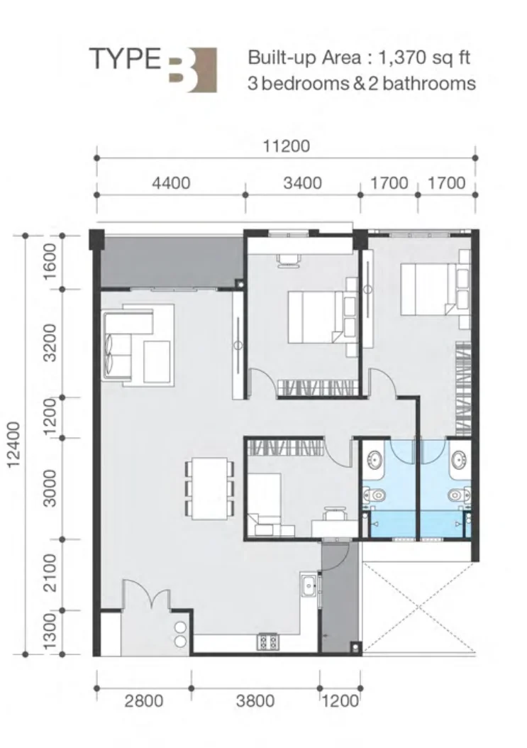 Type B Floor Plan