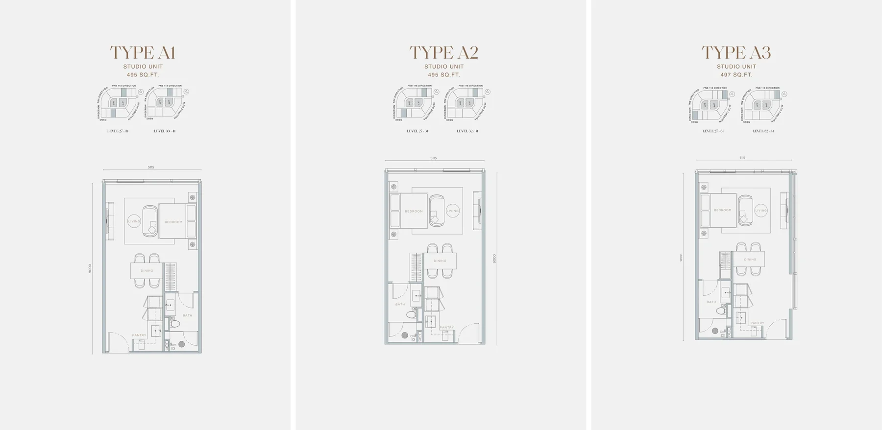 Type A1 / A2 / A3 Floor Plan