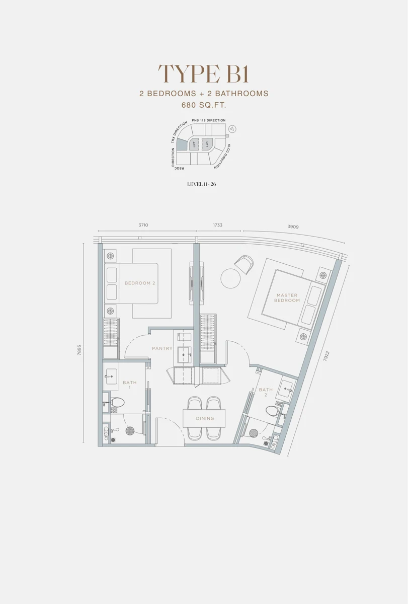 Type B1 Floor Plan
