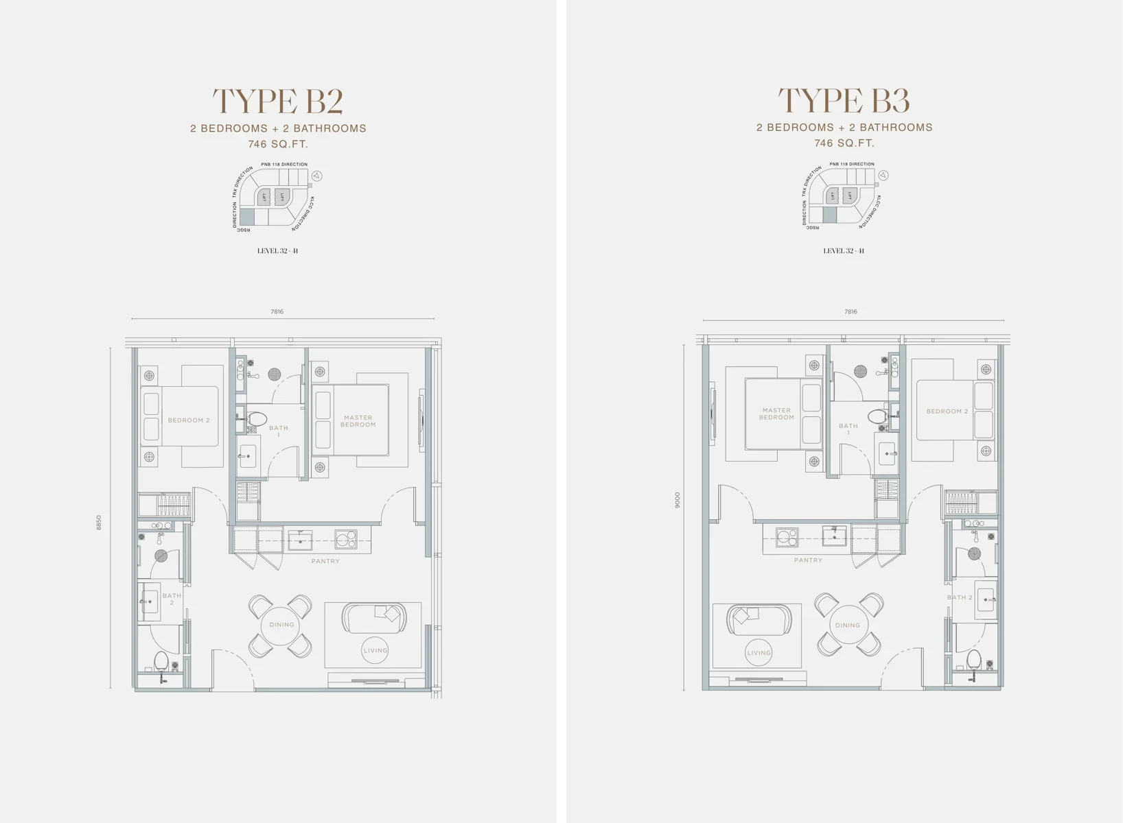 Type B2 / B3 Floor Plan